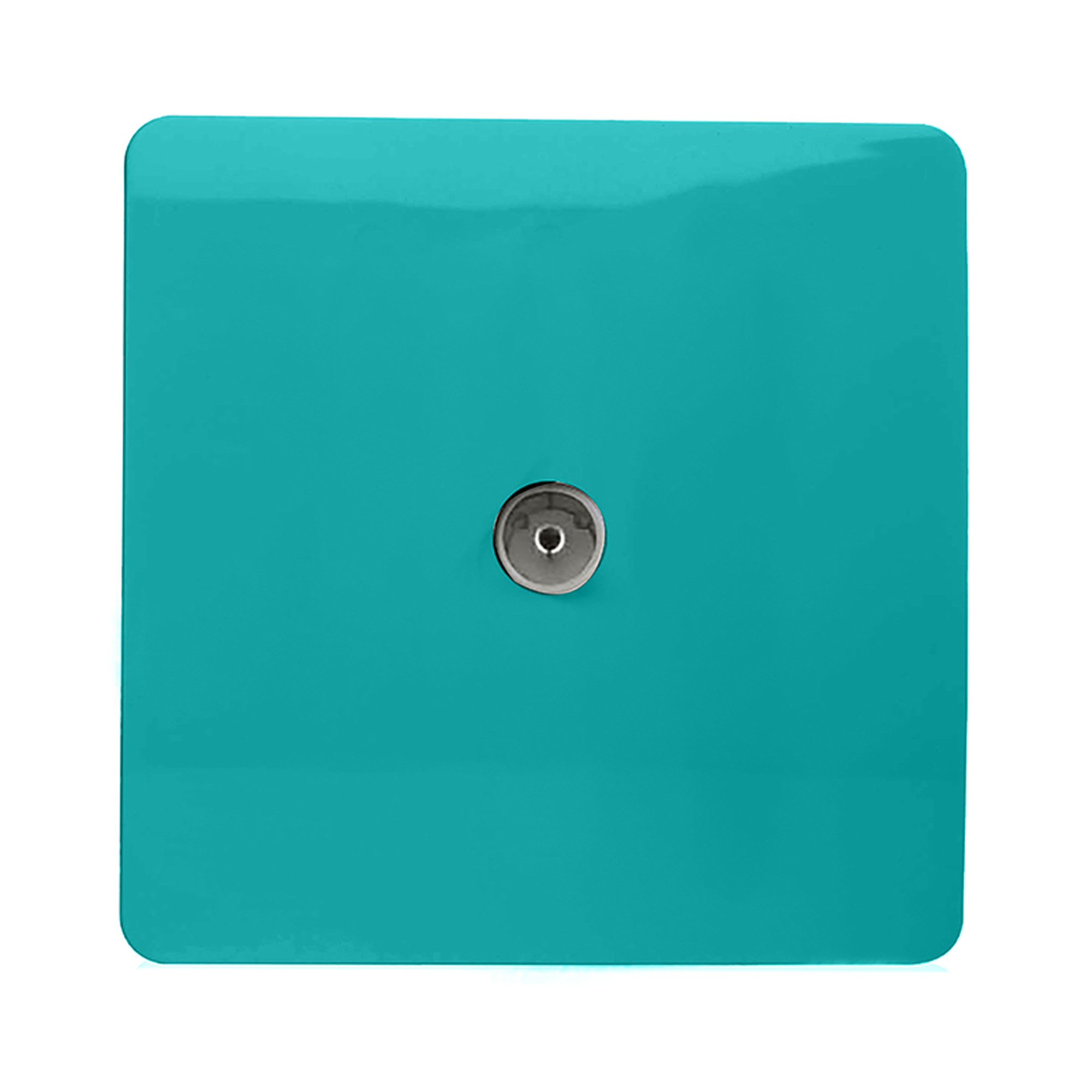 ART-TVSBT  TV Co-Axial 1 Gang Bright Teal